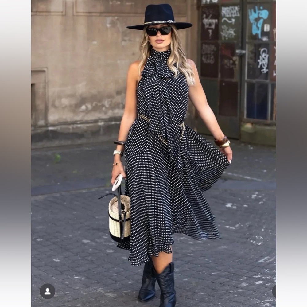 Zara polka dot dress